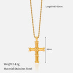 Collar de Cruz Multidiseño: Recordatorio Sereno de Su Fidelidad