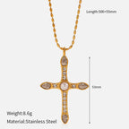 Collar de Cruz Multidiseño: Recordatorio Sereno de Su Fidelidad