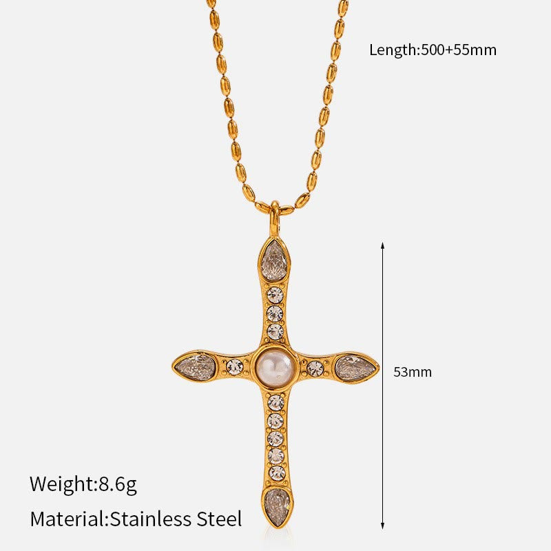 Collar de Cruz Multidiseño: Recordatorio Sereno de Su Fidelidad