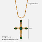 Collar de Cruz Multidiseño: Recordatorio Sereno de Su Fidelidad