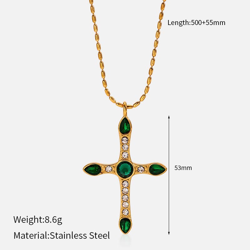 Collar de Cruz Multidiseño: Recordatorio Sereno de Su Fidelidad