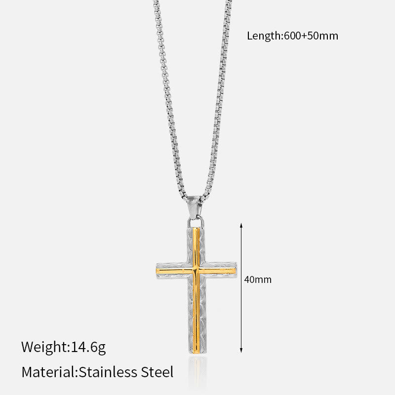 Collar de Cruz Multidiseño: Recordatorio Sereno de Su Fidelidad