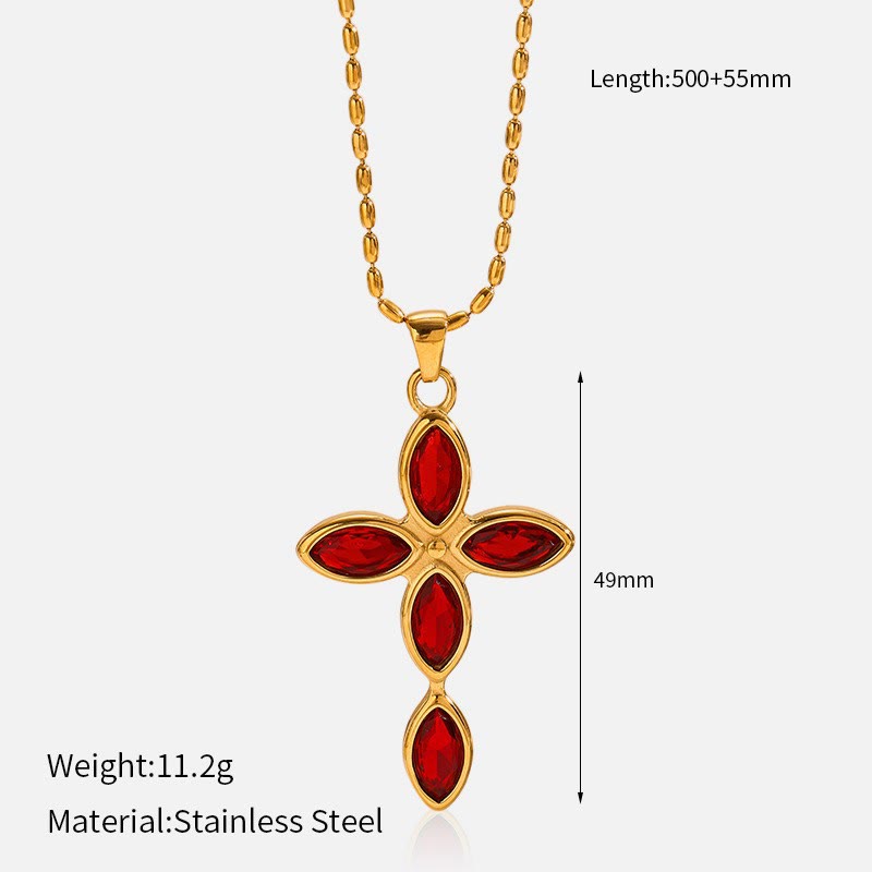 Collar de Cruz Multidiseño: Recordatorio Sereno de Su Fidelidad