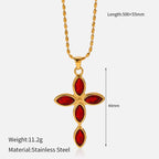 Collar de Cruz Multidiseño: Recordatorio Sereno de Su Fidelidad