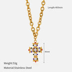 Collar de Cruz Multidiseño: Recordatorio Sereno de Su Fidelidad