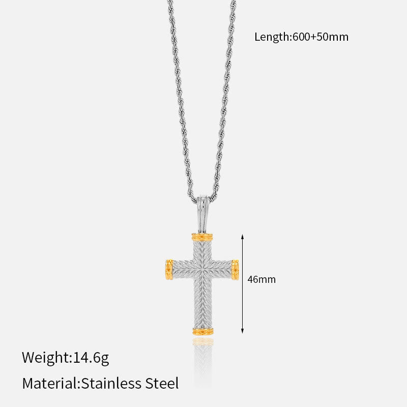 Collar de Cruz Multidiseño: Recordatorio Sereno de Su Fidelidad
