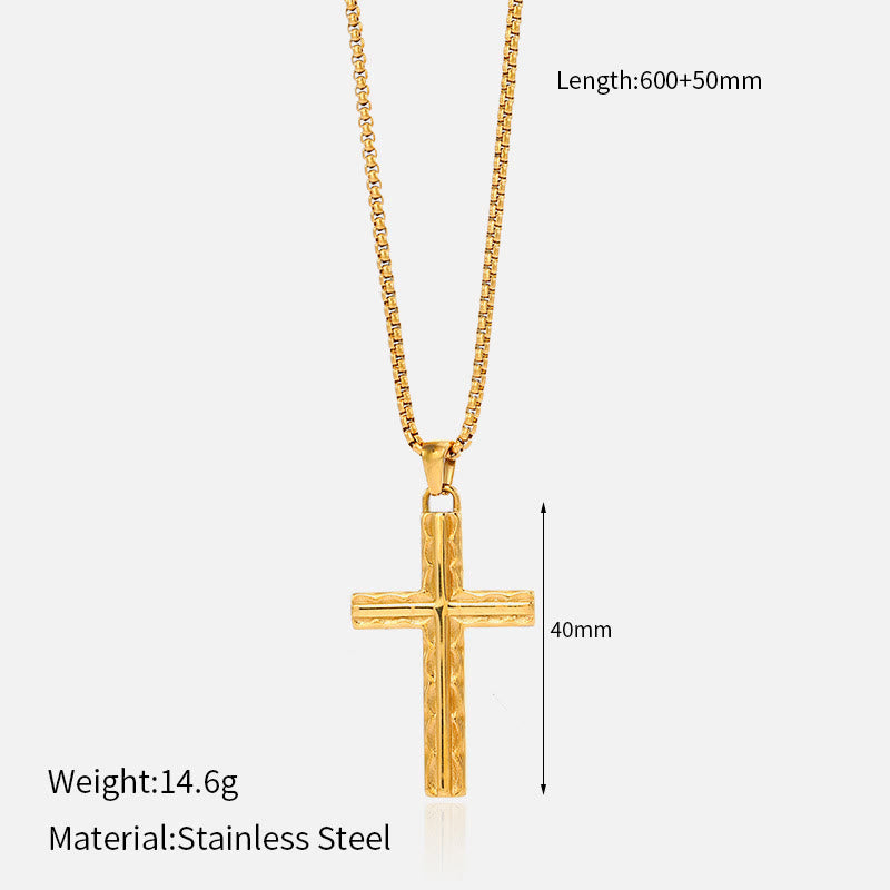 Collar de Cruz Multidiseño: Recordatorio Sereno de Su Fidelidad