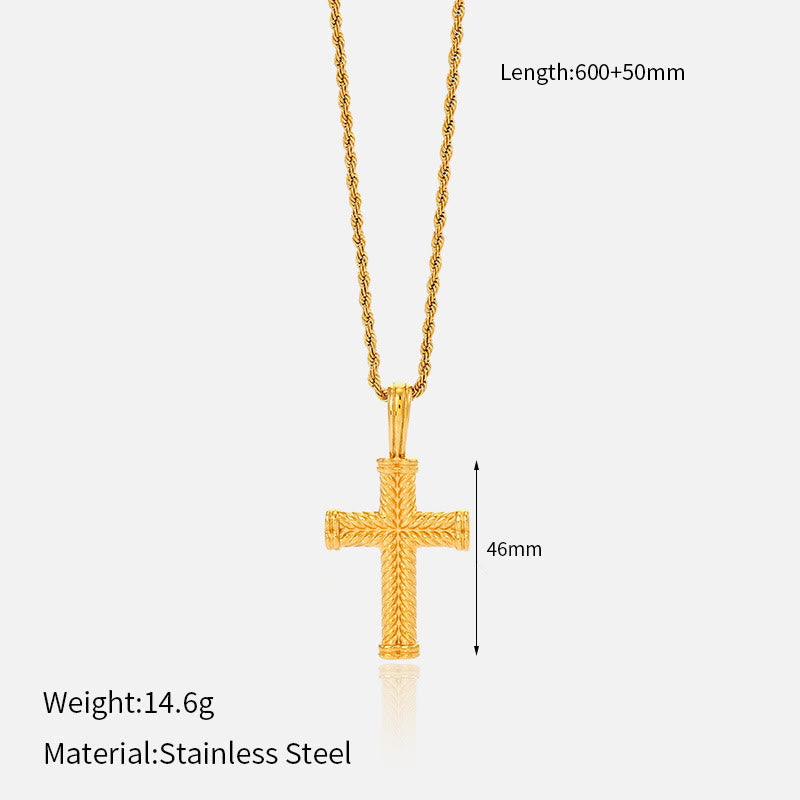 Collar de Cruz Multidiseño: Recordatorio Sereno de Su Fidelidad