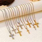 Collar de Cruz Multidiseño: Recordatorio Sereno de Su Fidelidad