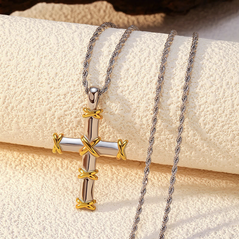 Collar de Cruz Multidiseño: Recordatorio Sereno de Su Fidelidad