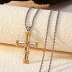 Collar de Cruz Multidiseño: Recordatorio Sereno de Su Fidelidad