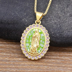 Collar de la Virgen en Tonos Suaves: Gracia que Calma los Días Ocupados