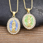 Collar de la Virgen en Tonos Suaves: Gracia que Calma los Días Ocupados