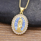Collar de la Virgen en Tonos Suaves: Gracia que Calma los Días Ocupados