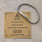 Pulsera de Cuentas "DIOS TIENE EL CONTROL": Su Soberanía para el Día a Día
