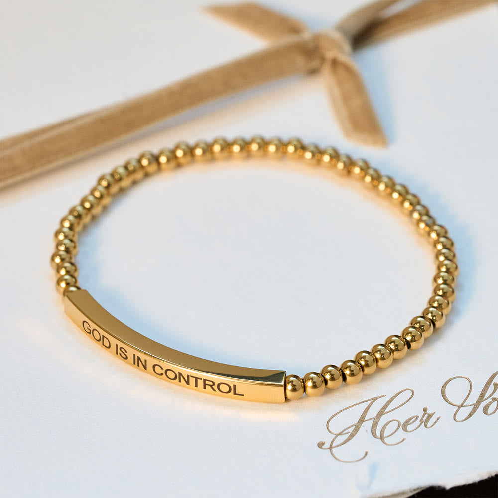 Pulsera de Cuentas "DIOS TIENE EL CONTROL": Su Soberanía para el Día a Día