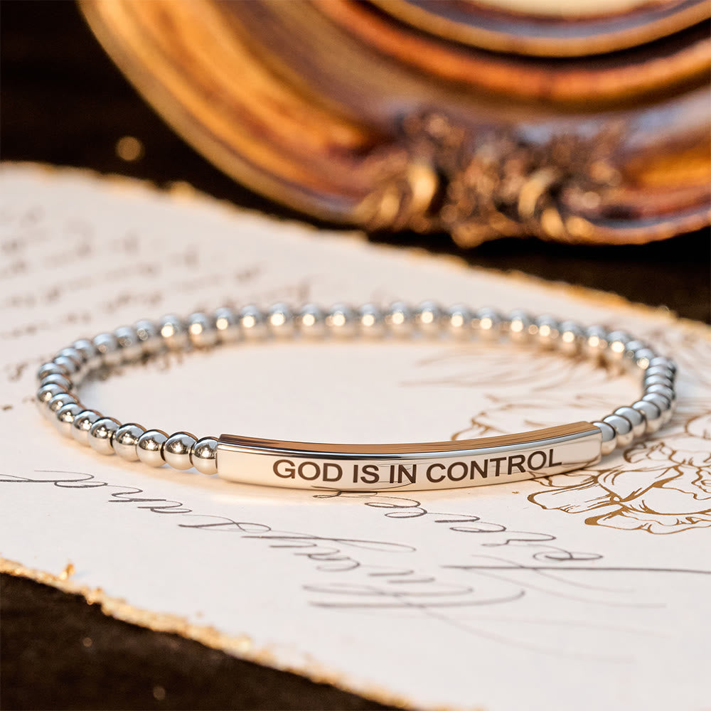Pulsera de Cuentas "DIOS TIENE EL CONTROL": Su Soberanía para el Día a Día