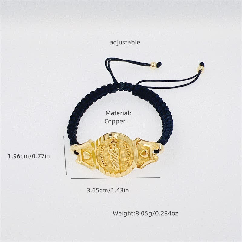 Pulsera de la Virgen de Varios Cordones: Recordatorio de Su Cuidado