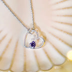 Collar de Cruz del Sagrado Corazón con Detalle de Color: Vínculo Diario con Su Amor
