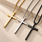 Cross Necklace with I Can Do All Things Inscription