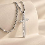Cross Necklace with I Can Do All Things Inscription