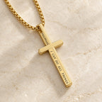 Cross Necklace with I Can Do All Things Inscription