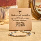 Pulsera Mateo 19:26 y Salmo 46:5: Recordatorio Sereno de la Presencia Divina