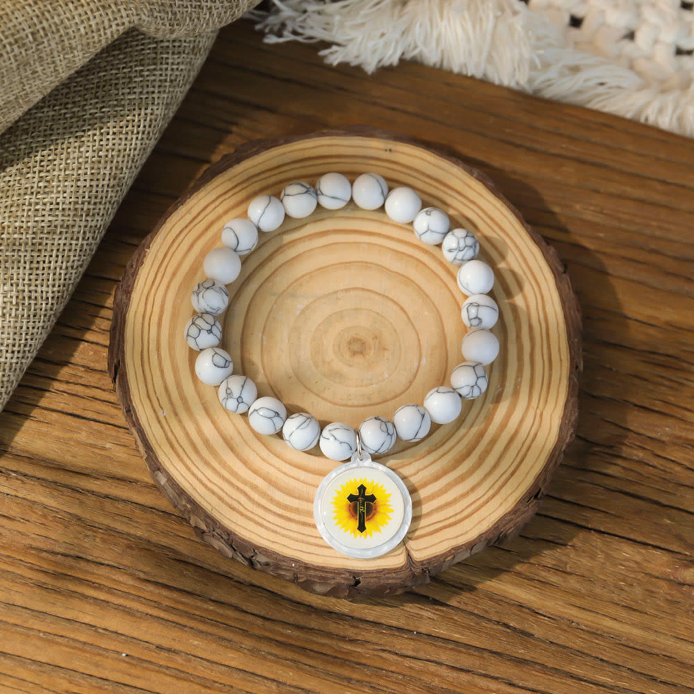 Pulsera de Piedra Natural con Versículo Bíblico y NFC: Toca y Recibe la Palabra de Jesús