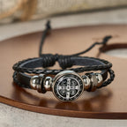 Pulsera Ajustable Multicolor de San Benito: Símbolo contra la Negatividad y el Miedo