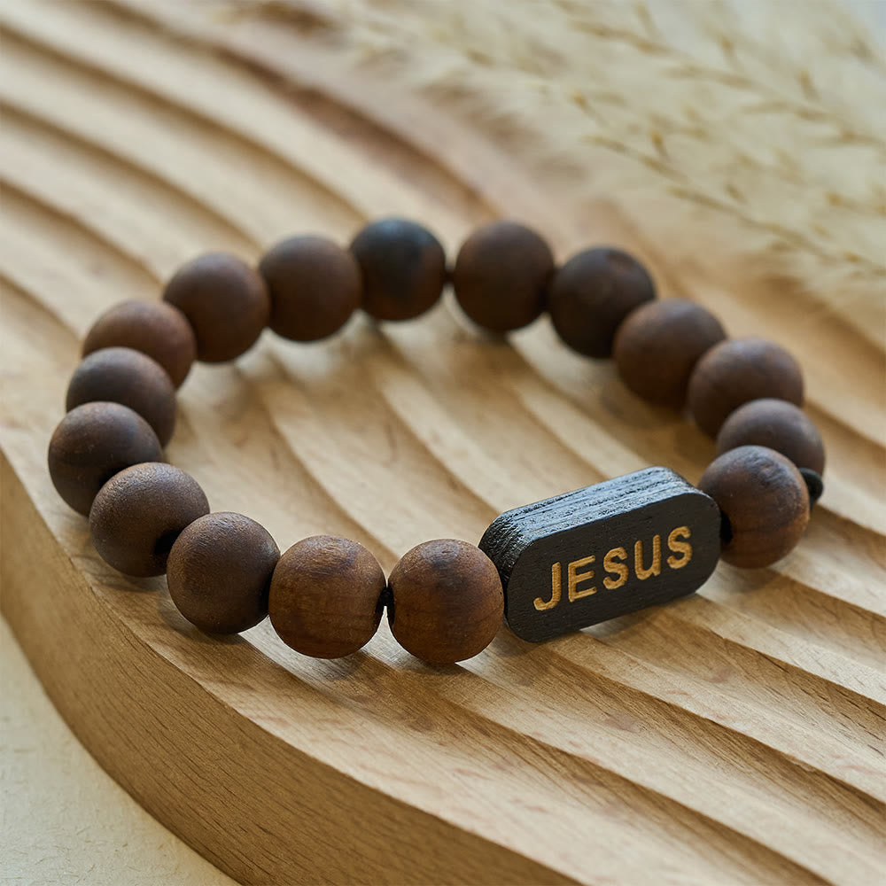 Pulsera de Madera de Jesús: Regalo de Joyería