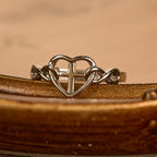 Anillo de Corazón y Cruz Unidos por la Fe: Para Dios Todo es Posible