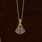 Collar con Dije de Protección Divina de la Virgen de Aparecida Estilo Clásico