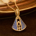 Collar con Dije de Protección Divina de la Virgen de Aparecida Estilo Clásico