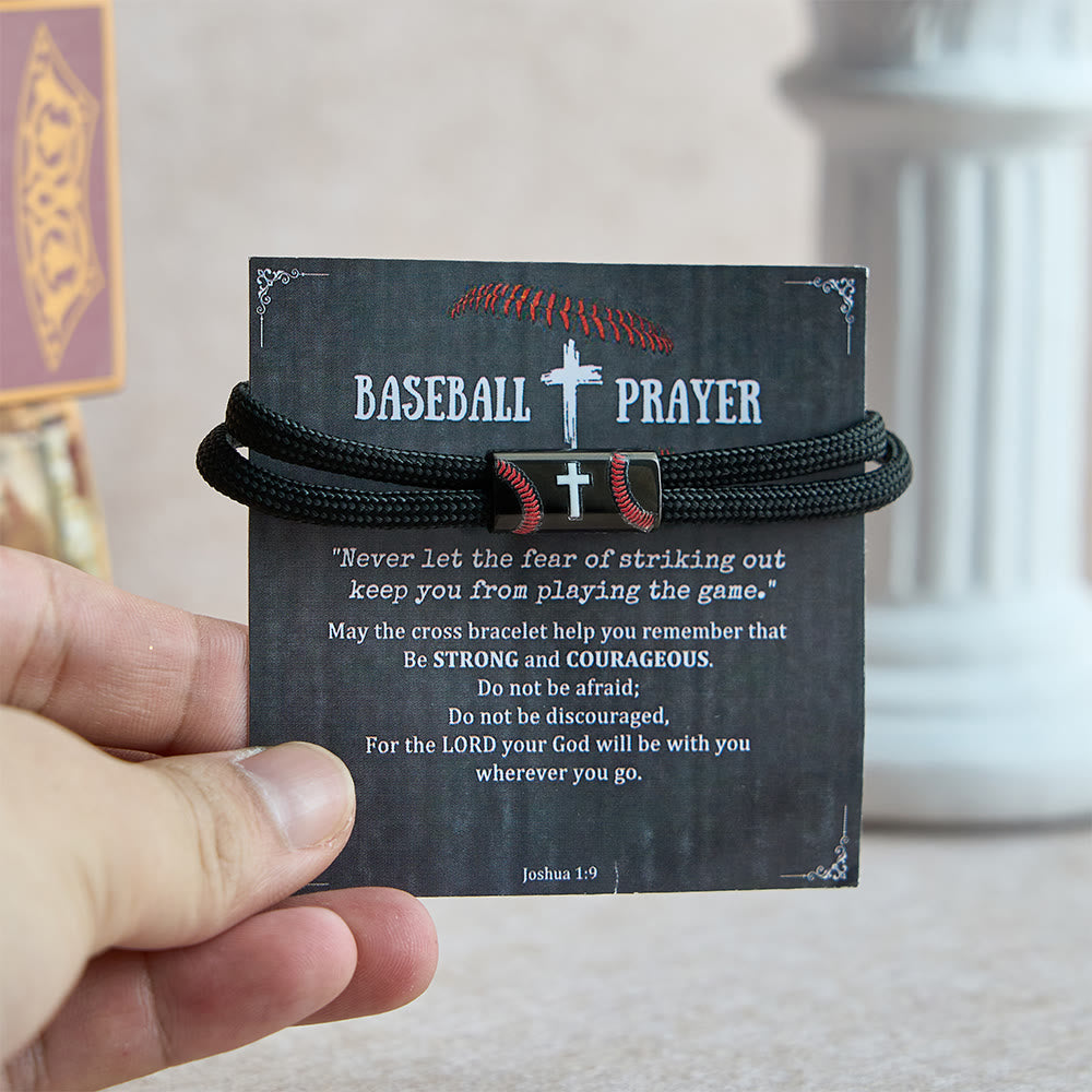 Pulsera de Paracord con Cruz para Baloncesto, Fútbol y Béisbol: Fe y Deporte