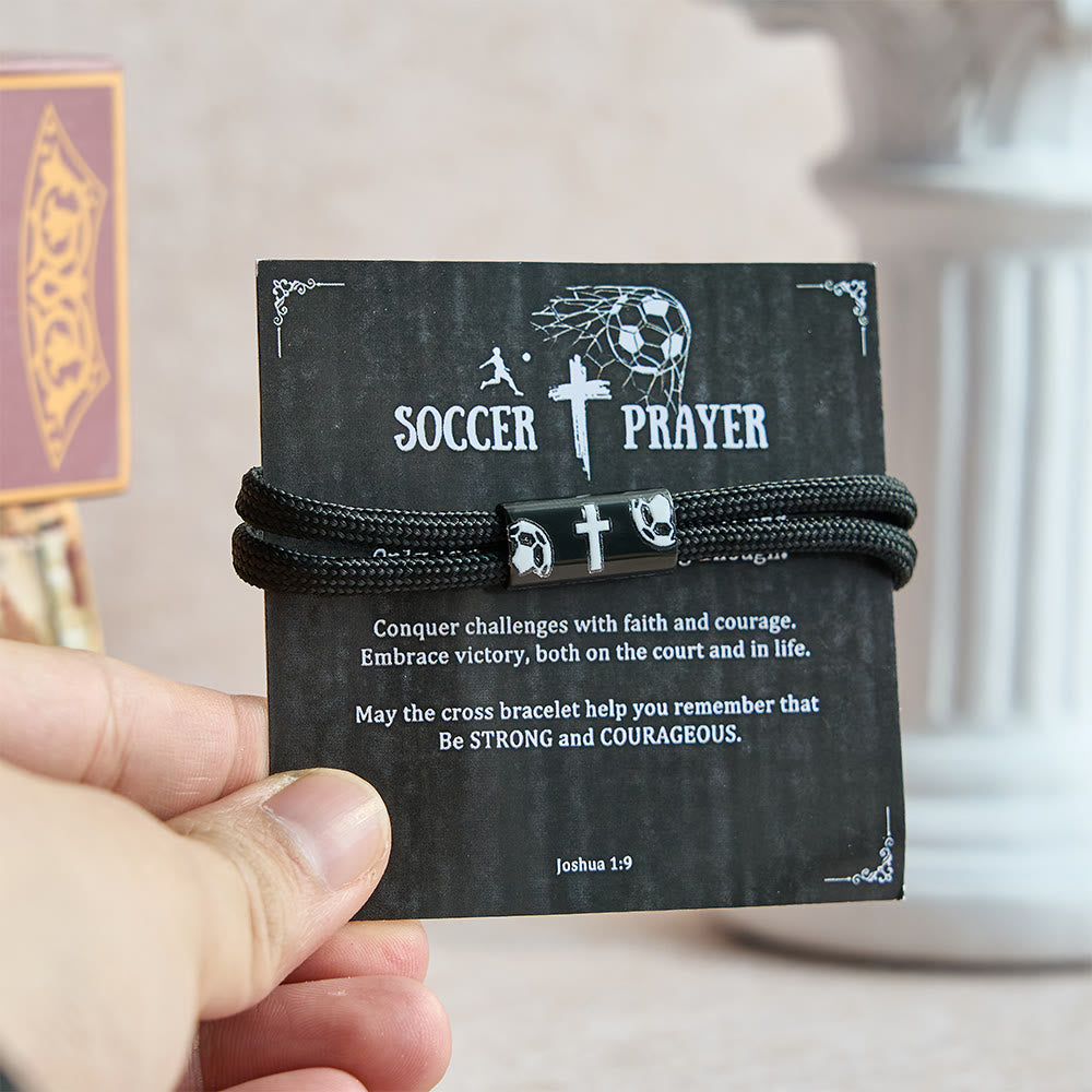 Pulsera de Paracord con Cruz para Baloncesto, Fútbol y Béisbol: Fe y Deporte