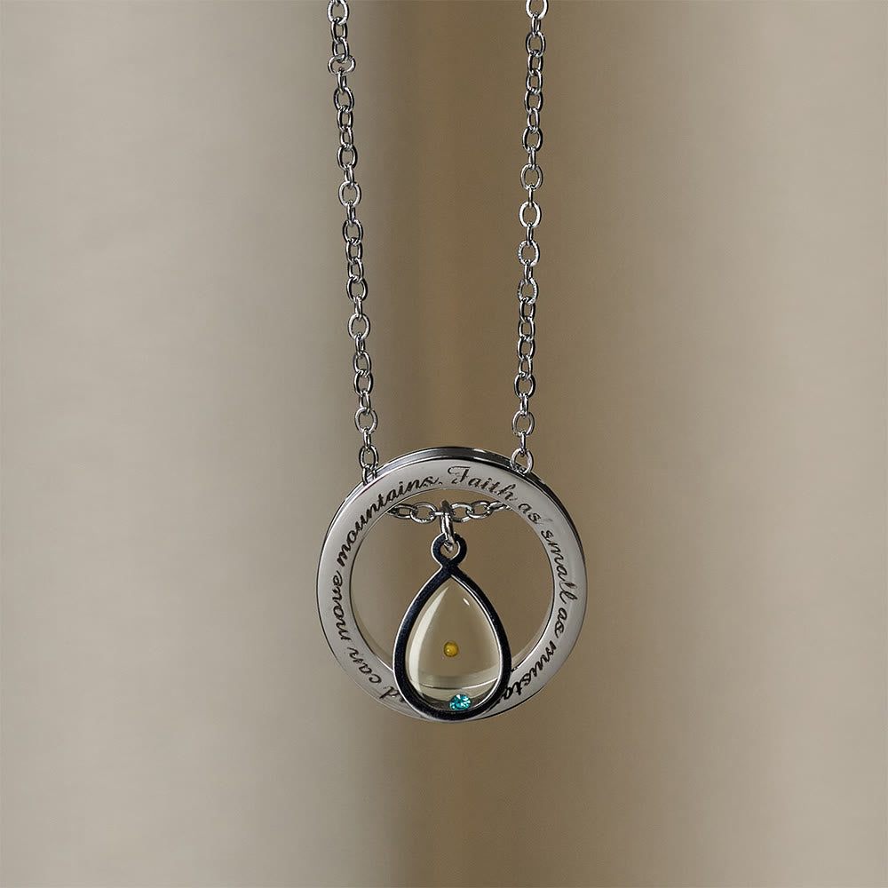 Collar "Fe como Semilla de Mostaza": Dijes Variados y Símbolo Sagrado para el Día a Día
