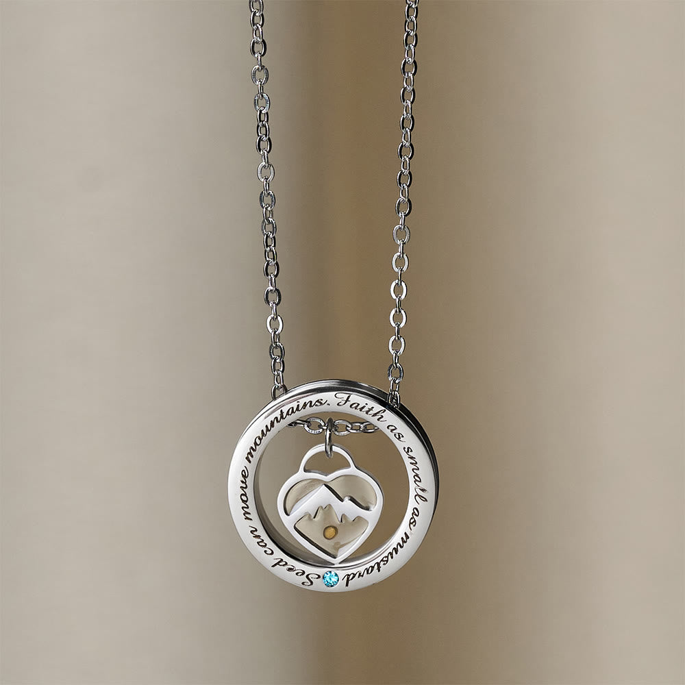 Collar "Fe como Semilla de Mostaza": Dijes Variados y Símbolo Sagrado para el Día a Día
