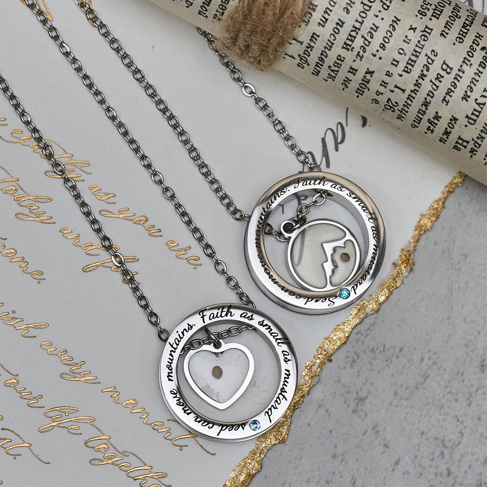 Collar "Fe como Semilla de Mostaza": Dijes Variados y Símbolo Sagrado para el Día a Día