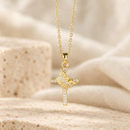 Cross & Crown Sparkle Necklace (2 Sizes)