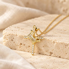 Cross & Crown Sparkle Necklace (2 Sizes)