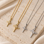 Cross & Crown Sparkle Necklace (2 Sizes)