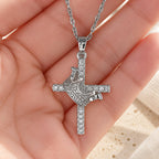 Cross & Crown Sparkle Necklace (2 Sizes)