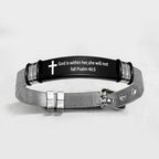 Pulsera de Cruz Motivacional con Versículos Bíblicos en Varios Estilos