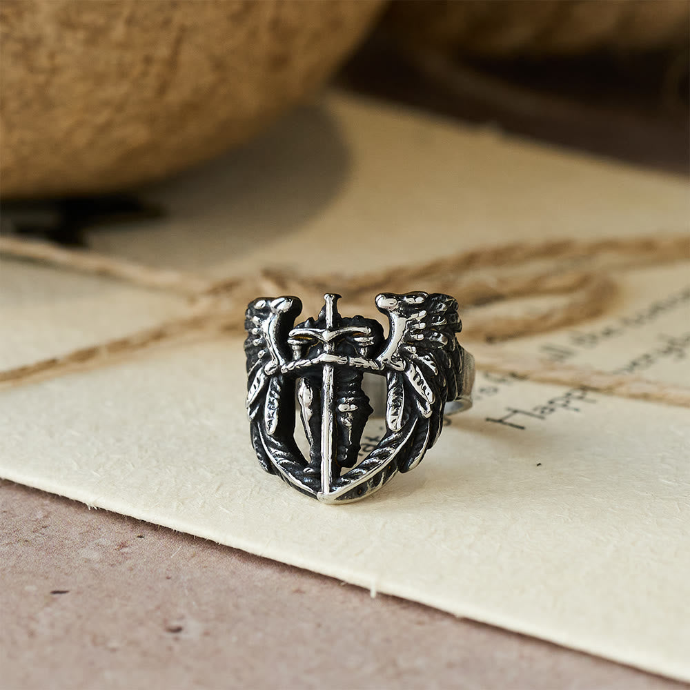 Anillo Espada Alada de San Miguel Arcángel: Símbolo de Protección Divina