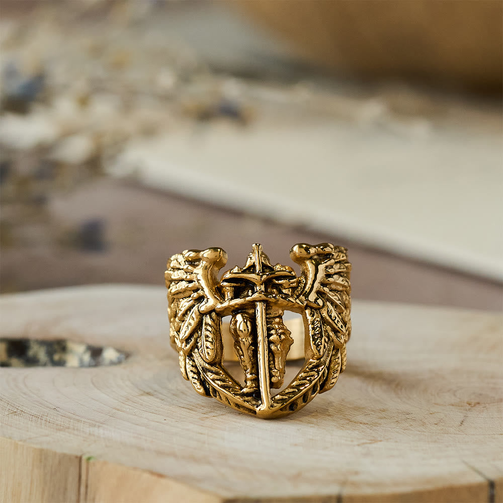 Anillo Espada Alada de San Miguel Arcángel: Símbolo de Protección Divina