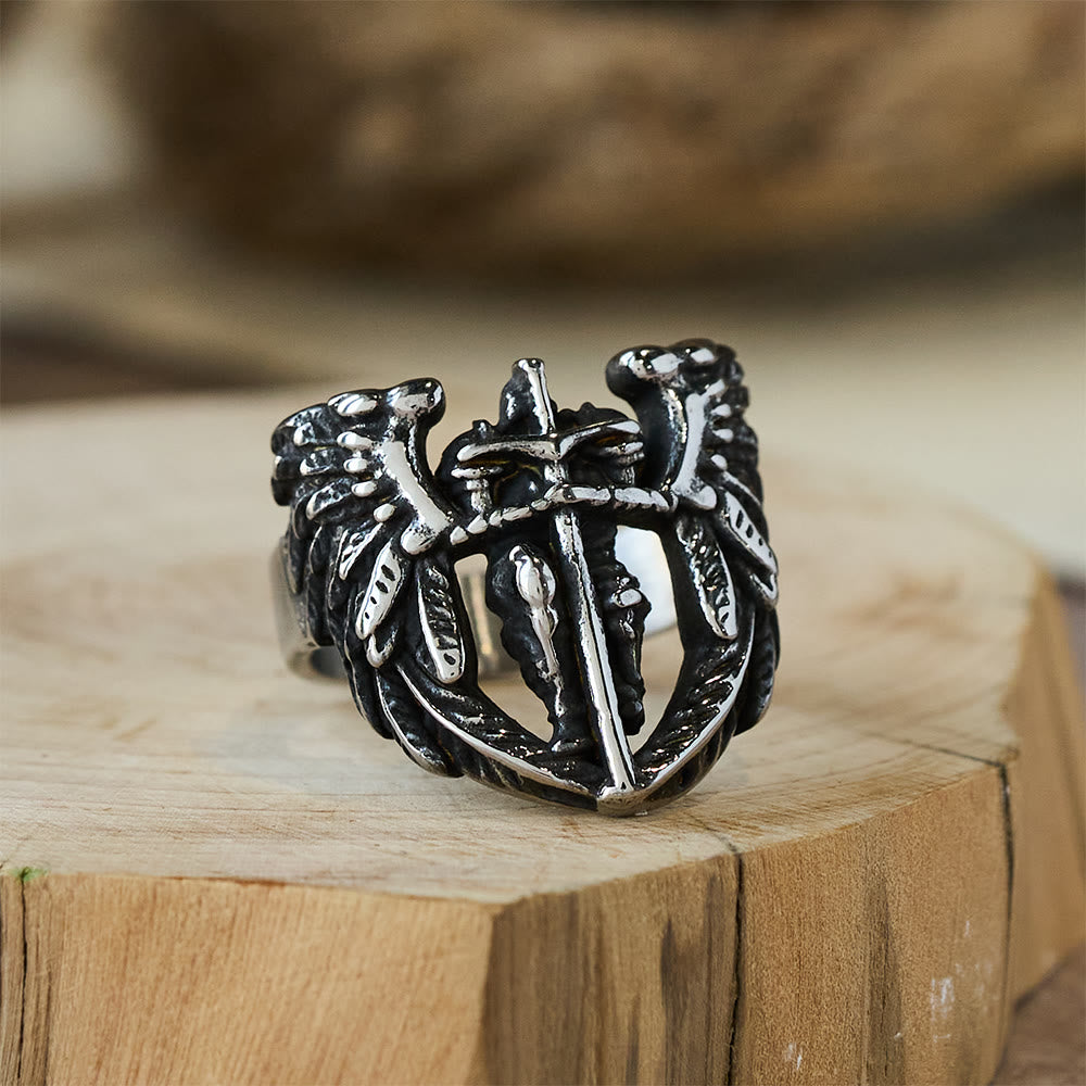 Anillo Espada Alada de San Miguel Arcángel: Símbolo de Protección Divina