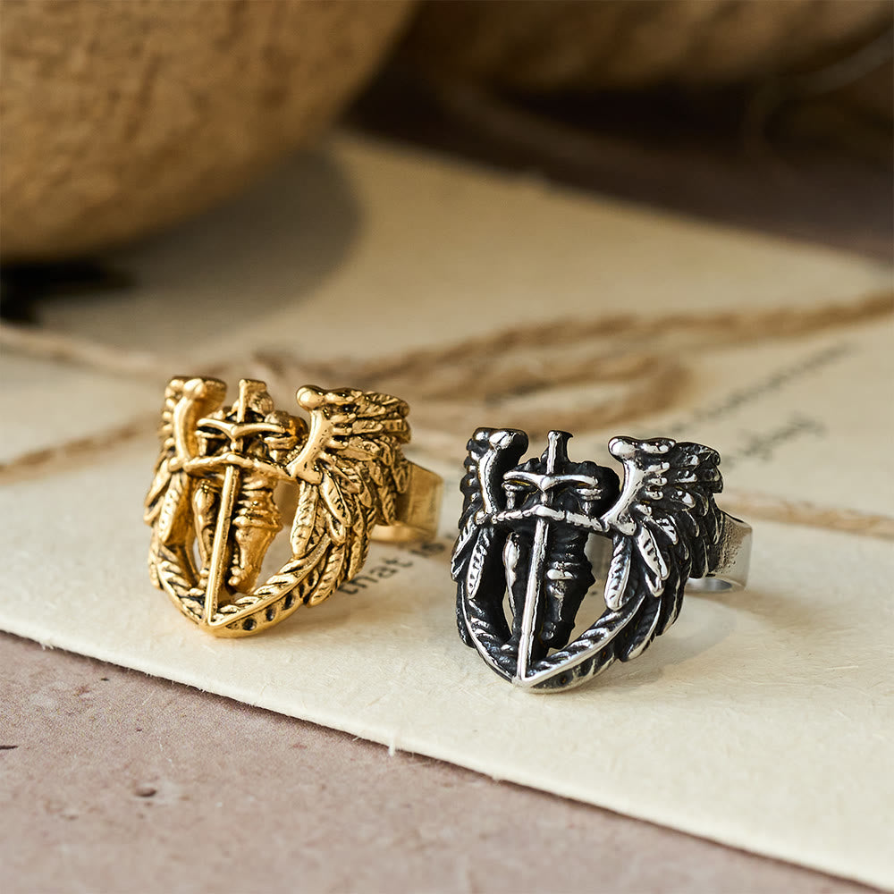 Anillo Espada Alada de San Miguel Arcángel: Símbolo de Protección Divina