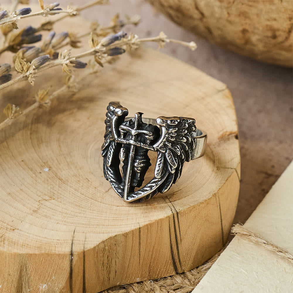 Anillo Espada Alada de San Miguel Arcángel: Símbolo de Protección Divina