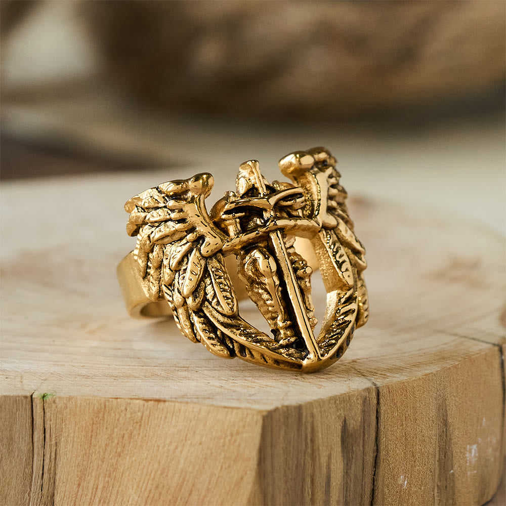 Anillo Espada Alada de San Miguel Arcángel: Símbolo de Protección Divina