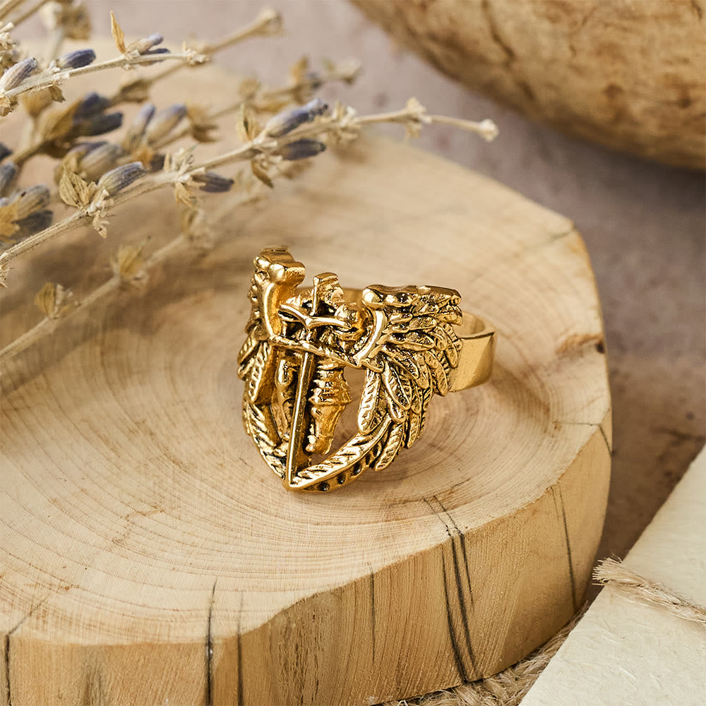 Anillo Espada Alada de San Miguel Arcángel: Símbolo de Protección Divina
